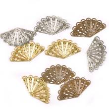 Mix Antique Metal Craft sector Connectors Filigree Flower Wraps DIY Findings for Making Jewelry handicraft Decor 20Pcs ykl0767 2024 - buy cheap