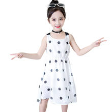Girl Dress Dot Pattern Party Girl Dress Big Bow Children Dresses Summer Girl Costume 6 8 10 12 14 2024 - buy cheap