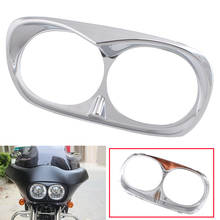 Motorcycle Chrome Headlight Bezel Scowl Outer Fairing Cover Fits for Harley Davidson Road Glide 1998-2013 2024 - buy cheap