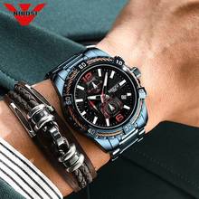 NIBOSI Fashion Mens Watches Top Brand Luxury Big Dial Quartz Watch Waterproof Sport Chronograph Watch Men Relogio Masculino 2024 - buy cheap