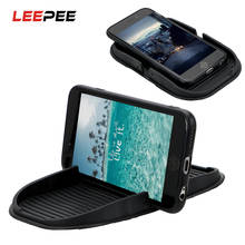 LEEPEE, soporte de teléfono móvil para salpicadero de coche, alfombrilla de almacenamiento para llaves, soporte de pantalla GPS, accesorios interiores, multifunción, estilo de coche 2024 - compra barato