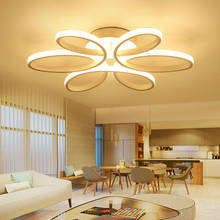 Moderno led acrílico controle remoto lâmpada do teto para sala de estar estudo quarto multi-anel iluminação interior decoração luminárias 2024 - compre barato