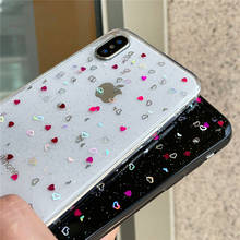 Silicone Case for HUAWEI P20 P30 Lite Pro Thin Glitter Heart Cover For HUAWEI Nova 6 se 6SE 5 5i Pro 3 3i 2024 - buy cheap