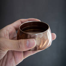 Taza de cerámica gruesa amartillado Master, Taza de cerámica Retro de Kung Fu, taza de té pequeña hecha a mano, horno de cambio, taza de agua para oficina 2024 - compra barato
