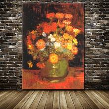 Zinia Of Vincent van Gogh-pintura al óleo sobre lienzo, imagen artística de pared para decoración del hogar y sala de estar, reproducción famoso, hecha a mano 2024 - compra barato