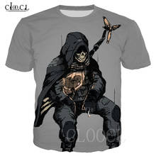 Camiseta Popular de Death Stranding para hombres y mujeres, camisa de manga corta con estampado 3D de juego de calavera de bebé, moda de verano, ropa de calle informal 2024 - compra barato