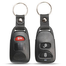 Jinyuqin capa de chave para carro, com 2 botões + 1, controle remoto, sem chave, repliccimento, kia sportage 2005 -2014 2024 - compre barato