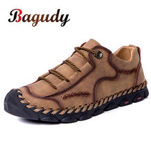 Sapatos masculinos casuais de couro rachado, mocassins da moda de alta qualidade sem cadarço para homens, sapatos baixos para outono, tamanhos grandes 38-48 2024 - compre barato