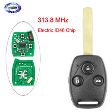 Car Key 3 Button Remote Key Fob 313.8MHz with Electric ID46 Chip for Honda Accord Civic 2008-2012 2024 - buy cheap