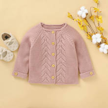 0-18M Newborn Kid Baby Girl Clothes Winter Warm Knitted Cardigan Sweater Cute Sweet Long Sleeve Knitwear Outfit 2024 - buy cheap