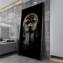 Arte moderna pintura da lona africano preto mulher cartazes e cópias escandinavo arte da parede fotos para sala de estar decoração casa 2024 - compre barato