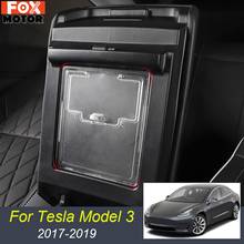 For Tesla Model 3 2019 2018 2017 Concealed Transparent Hidden Armrest Storage Box Organizer Center Console Container Cover 2024 - buy cheap