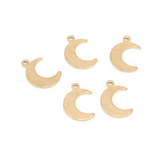 20PCS/lot Charms Moon Charm Findings Stainless Steel Gold Charm Pendants for Jewelry Making 2024 - buy cheap