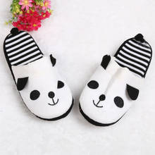 Lovely Cartoon Panda Women's Casual Slippers Winter Warm Coral Velvet Slides Indoor Flat Soft Slippers Shoes Mules Shoes FN60 2024 - buy cheap