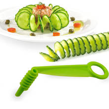 Cucumber Slicer Potato Tower Spiral Manual Spiral Screw Slicer Plastic Carrot Cucumber Vegetables Spiral Knife Kitchen Tools 2024 - buy cheap