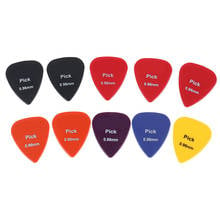 10Pcs Guitar Pick Non-slip Plastic Mediator for Acoustic Electric Guitarra Ukulele Accessorie Random Color 2024 - buy cheap