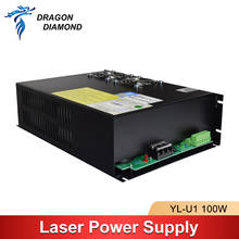 Fonte de alimentação a laser dragon diamante-100w yongli para tubo laser co2 de 80w-100w 2024 - compre barato