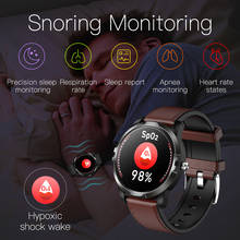 Smart watch com monitor de batimentos cardíacos, pressão sanguínea, à prova d'água, rastreador fitness 2024 - compre barato