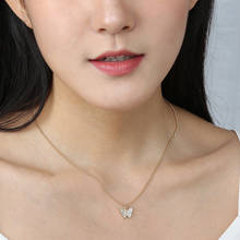 2021 Fashion New Butterfly Pendant Necklace Simple Temperament Necklace Clavicle Chain 2024 - buy cheap