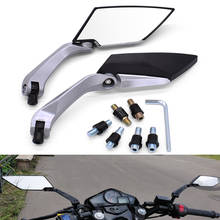 Espelho retrovisor para motocicleta, 2 peças, para suzuki gsf600 gsf 600, 650 s bandit sv 1000, 650, sv650, e-bike, preto 2024 - compre barato