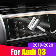 Película protetora para carro, adesivo protetor de tela para audi q3 f3 2019 2020, acessórios de vidro temperado para navegação de gps 2024 - compre barato