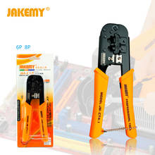 JAKEMY Portable Crimping Plier 6P 8P Pressed Wire Cable End-sleeves Ferrules Cutters Cutting Pliers Multi Hand Tools 2024 - buy cheap