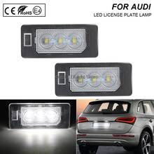 2X LED License Plate Lights Number Plate Lamp For Audi A4 A5 S5 Q5 TT TTS A1 A7 RS5 TTRS A6 Skoda Fabia II Superb Yeti Porsche 2024 - buy cheap