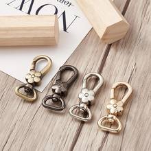 5pcs/set Alloy Swivel Clasps Swivel Snap Hook Clasp Flower Jewelry Making Supplies Bag Keychain DIY Accessories 46x19.5x8.5mm 2024 - buy cheap