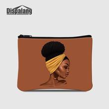 Dispalang Women Wallet Purse African Girl Printing Coin Bags Custom Female Clutch Money Bag Ladies Portable Shopping Change Case 2024 - buy cheap