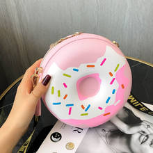 Cute Donuts Shaped Women Crossbody Bags for Girls Small Round Cartoon Shoulder Messenger Bag Female Funny Designer Coin Purse 2024 - buy cheap