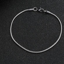Hot Sale Width 2MM 316L Titanium Steel Snake Chain Bracelet Fashion Jewelry For Men Women Stainless Steel Link Bracelet 2024 - buy cheap