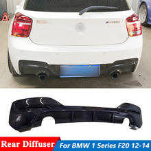 3D Style Carbon Fiber Material Rear Bumper Lip Diffuser For BMW 1 Series F20 M135i Sport Car Tuning 2012-2014 2024 - buy cheap