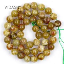 6/8/10mm Gemstones Green Serpentine Natural Stone Beads For Jewelry Making Round Beads Diy Bracelet Necklace Accessories 15'' 2024 - buy cheap