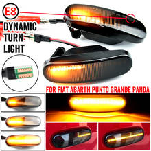 Kit de marcadores laterais dinâmicos de led, para fiat abarth punto grande panda 199, doblo fiorino 3 idea 350 linea 323 110, 2 peças 2024 - compre barato