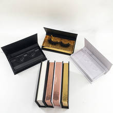 Custom Eyelash Package Black White Magnetic Box Empty Rose Glod Mink Lash Case with Your Own Logo 2024 - buy cheap