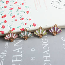 10 pçs coreia mini fã esmalte charme para fazer jóias moda encantos diy chaveiro pulseira brinco bonito pingente p137 2024 - compre barato