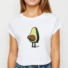 Camiseta de aguacate para mujer, ropa Retro para mujer, camiseta barata para primavera y verano, ropa de calle estampada, camisetas de cuello redondo 2024 - compra barato