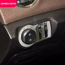 Jameo Auto Stainless Steel Headlight Switch Knob Panel Protection Cover Trim Sticker for Chevrolet Orlando 2009 - 2018 LHD GE 2024 - buy cheap