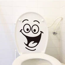 1PC Smiley Face toilet sticker Bathroom Decorative Wall Stickers Decor Carved PVC Waterproof Kicthen Decorative Decals Mural Art 2024 - buy cheap