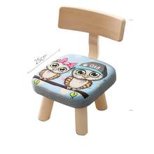 Taburete pequeño con respaldo para niños, silla pequeña de madera maciza con dibujos animados, banco pequeño para el hogar, taburete bajo para bebés, Banco Simple de madera 2024 - compra barato