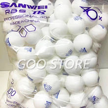 SANWEI New 3-STAR TR ABS Material Plastic 40+ training SANWEI Table Tennis Ball Poly Ping Pong Ball 2024 - buy cheap