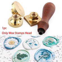 New Wooden Wax Brass Sealing Wax Stamps Head Sealing Stamp Handle Retro Rosewood Handle Wax Seal Copper Head for Scrapbooking 2024 - buy cheap