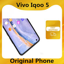 Smartphone vivo iqoo 5, com processador snapdragon 865, 55w, super carregador, 12gb ram, 256gb rom, 50.0mp, 6.56 ", 120hz, com impressão digital amoled 2024 - compre barato