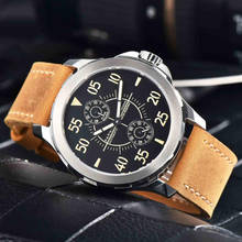 Parnis 44mm Automatic Watch Men Mechanical Wrist Watch Luminous Waterproof Power Reserve Auto Date Leather Strap Men's Watch 2024 - buy cheap