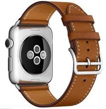 Кожаный ремешок для часов iWatch серии 1, 2, 3 и 4, 40 мм, 44 мм, спортивный ремешок для Apple watch 42 мм, 38 мм, серия 5 2024 - купить недорого