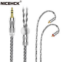 NICEHCK-Cable para auriculares DarkJade, 8 hebras de grafeno, chapado en plata, OCC, Litz 3,5/2,5/4,4 MMCX/0,78mm, 2 pines, para CIEM MK3 KXXS Mojito 2024 - compra barato