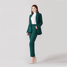 Business Office Women's Suit Autumn and Winter Solid Color High Quality Ladies Blazer Slim Trousers Suit Female Two-piece 2021 2024 - buy cheap