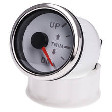 0-190 Ohm Boat Trim Gauge Outboard Engine Trim Tilt Gauge Left Right Display  White Dial 52MM UP-DN Marine Trim Tilt Indicator 2024 - buy cheap