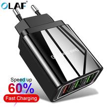 Зарядное устройство OLAF USB quick charge 4,0 для iPhone X 8 7 быстрое зарядное устройство для samsung A50 A30 S9 Xiaomi huawei qc 3,0 зарядное устройство для мобильного телефона 2024 - купить недорого