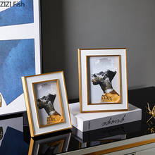 Marco de fotos Rectangular de madera, decoración de escritorio creativa para sala de estar, foto de boda, 6 pulgadas/7 pulgadas 2024 - compra barato